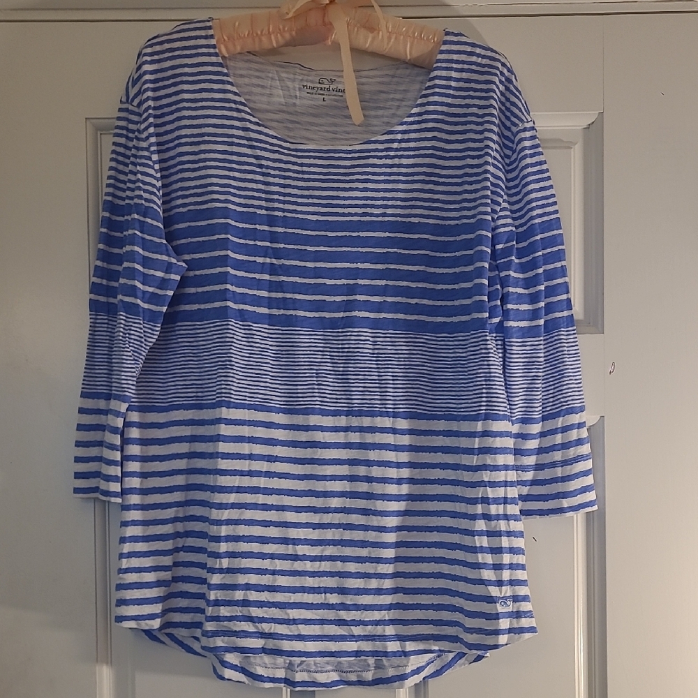 Vineyard Vines scoopneck 3/4 sleeve